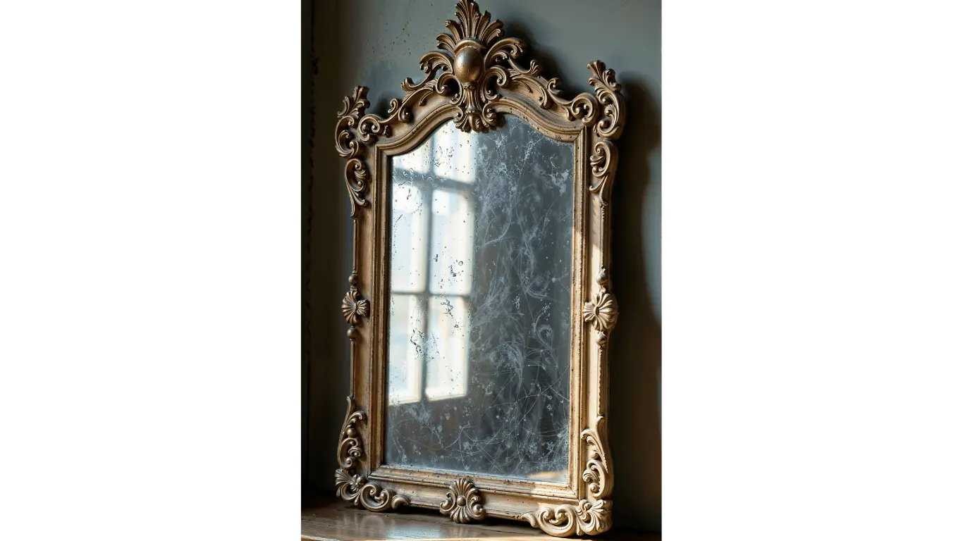 Custom Antique Framed Mirror & Specialty Glass | Clear Cut Glass & Tint Custom antique framed mirror featuring specialty aged glass designed to preserve historic style and character